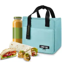 AIZO - Bolso Lonchera Térmica Tela Oxford Multicolores Portátil