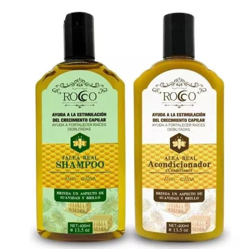 ROCCO - Pack Shampoo  Acondicionador Jalea Real Miel Anti - Caida 400ml Rocco®
