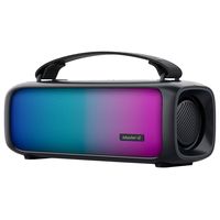 Parlante MasterG GBOOM Bluetooth 2in x2 Funcion TWS LED RGB Negro