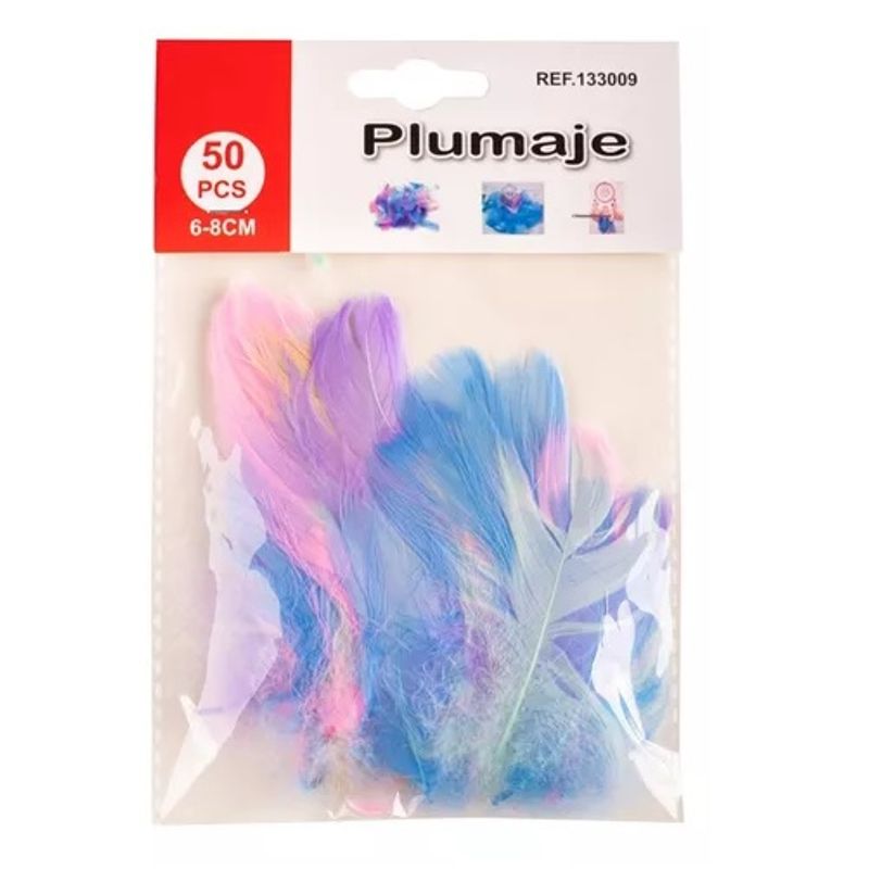 GENERICO - Plumas De Colores Pasteles Surtidas / 100 Unidades