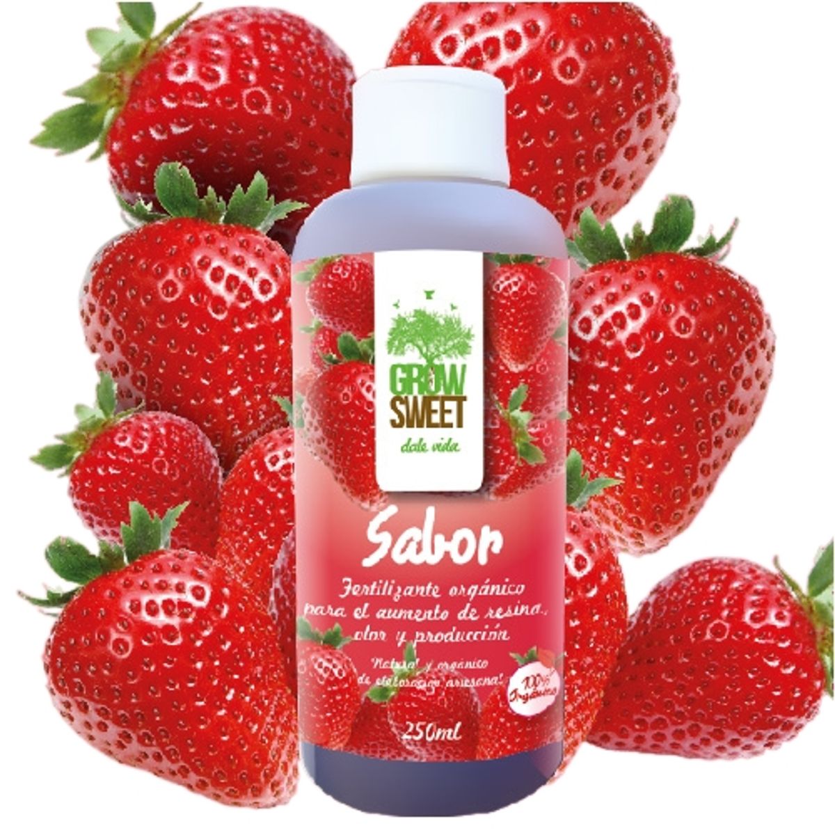 GROW SWEET - Sabor 60 ml Tus Frutos Ganarán Peso y Sabor. Producto Orgánico