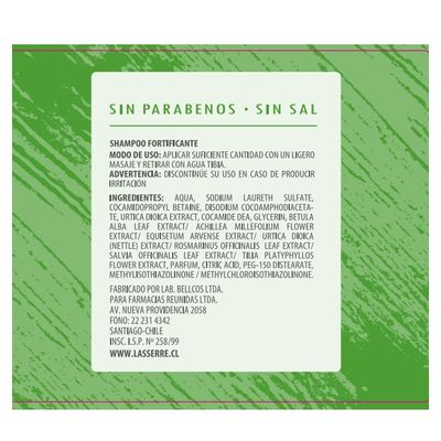 Imagen 2 del producto Shampoo Fortificante 350 ml Lasserre Cosmétique