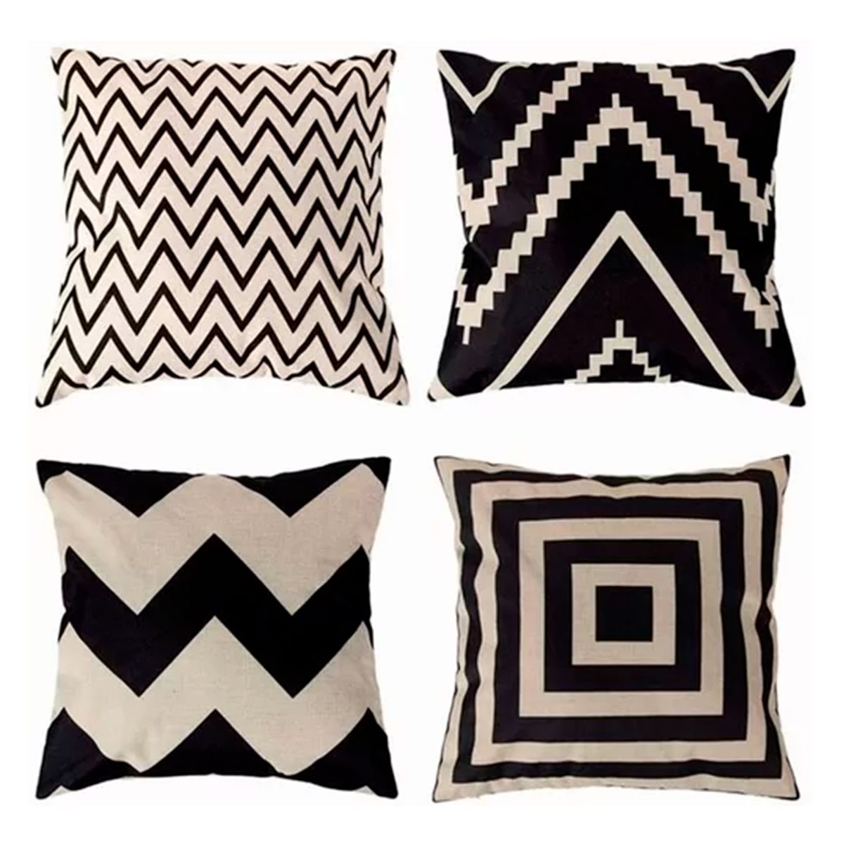 GENERICO - Pack 4 Fundas Cojin Terciopelo 45x45cm