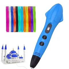 SMAFFOX - Lápiz impresora 3D PLA ABS SM-03 LCD 54m de Filamentos