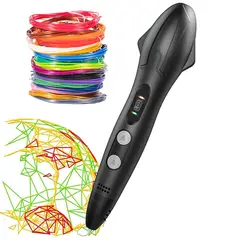 SMAFFOX - Boligrafo Lapiz impresora 3D SM-03 LCD con Filamentos 54 mts