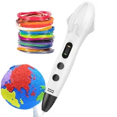 SMAFFOX - Boligrafo Lapiz impresora 3D SM-03 LCD con Filamentos 54 mts