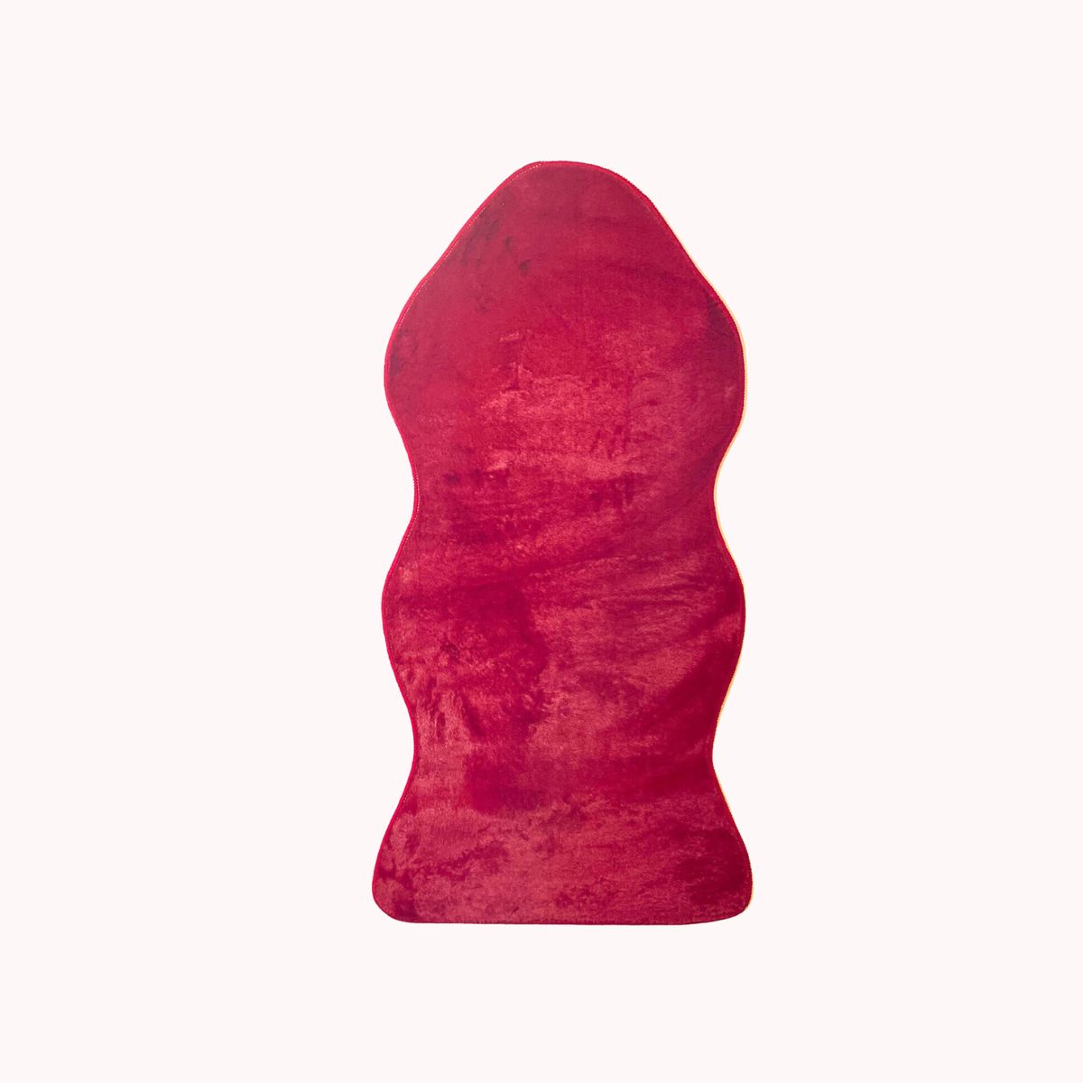 SANTU HOME & DECO - Bajada De Cama Alfombra Manta Peluda 120x60cm Rojo