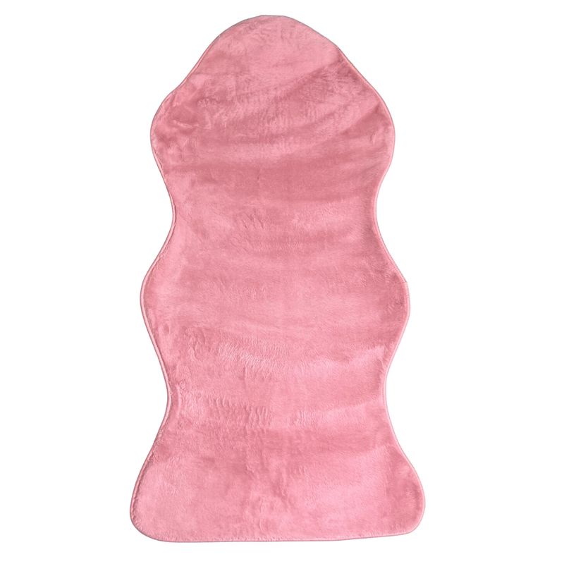 SANTU HOME & DECO - Bajada De Cama Alfombra Manta Peluda 120x60cm Rosa