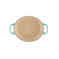 LE CREUSET - Cocotte Ovalada 27cm Azul Caribe