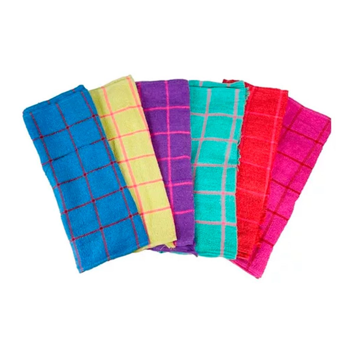 GENERICO - Set 12 Paños De Cocina Toalla De Colores