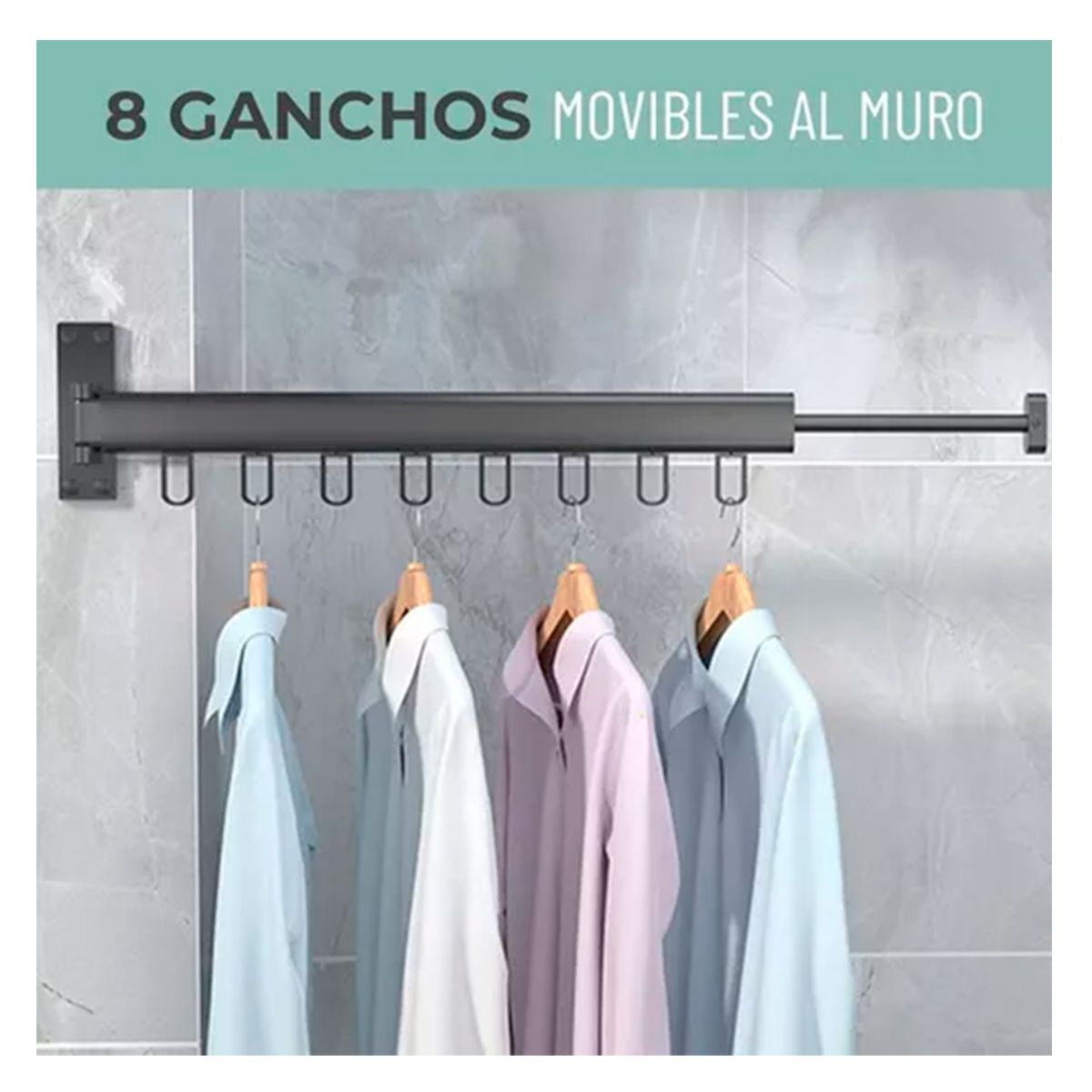 GENERICO - Tendedero Plegable Colgador De Ropa Ajustable