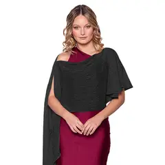 MARIA PASKARO - Tapado Capa Multiforma Catania Negro Transparente