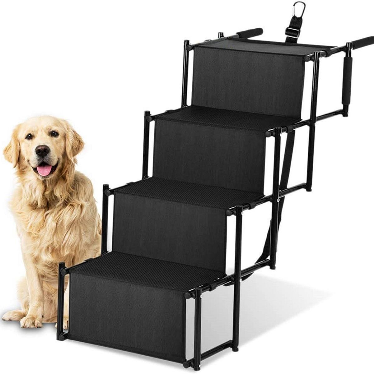 LERNEN - Escalera Para Perros Y Mascotas De 4 Peldaños - Resistente