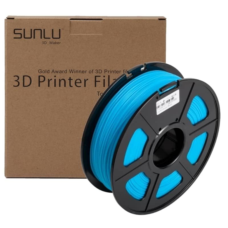 SUNLU - Filamento 3D PLA Brilla En La Oscuridad Azul 1kg Sunlu - Filamentos