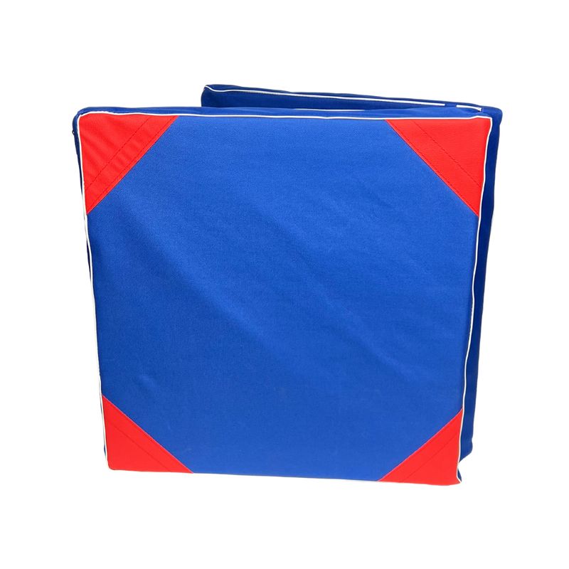 SANTU HOME & DECO - Colchoneta de Ejercicios Plegable 100 x 50 x 5 cm Azul