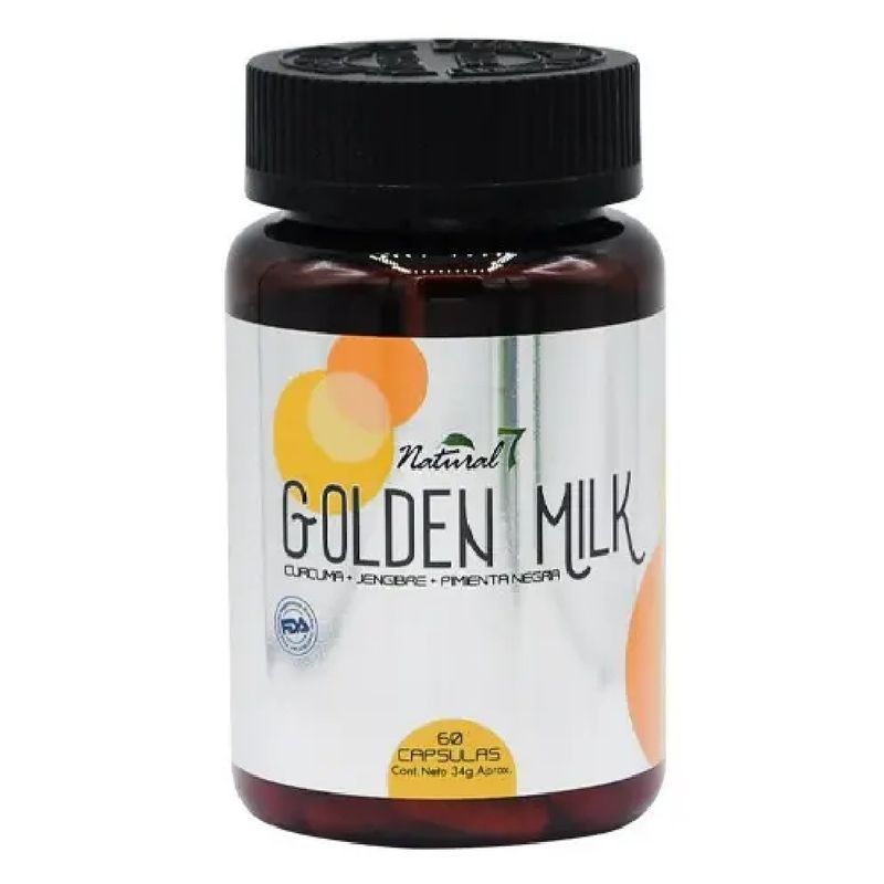 GENERICO - Golden Milk x 60 Capsulas (Curcuma + Genjibre + Pimienta Negra) N7