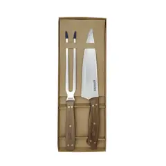 KANGKAWE - Set Cuchillo Tenedor Parrillero Premium Bbq