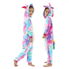 MEDIA LUNA - Pijama Disfraz Enterito de Unicornio Estrella para niño o niña