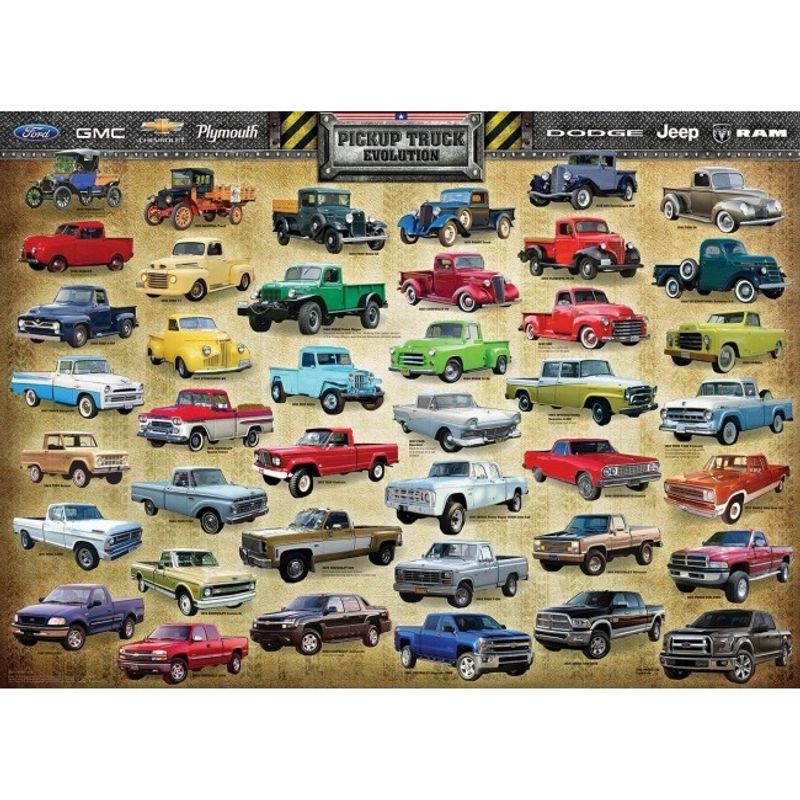 EUROGRAPHICS - EUROGRAPHICS 6000-0681 PICKUP TRUCK EVOLUTION PUZZLE 1000