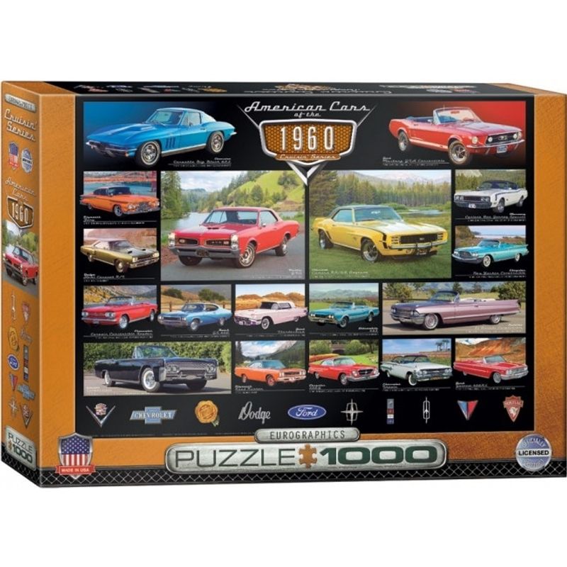 EUROGRAPHICS - EUROGRAPHICS 6000-0677 AMERICAN CARS OF THE 1960S PUZZLE