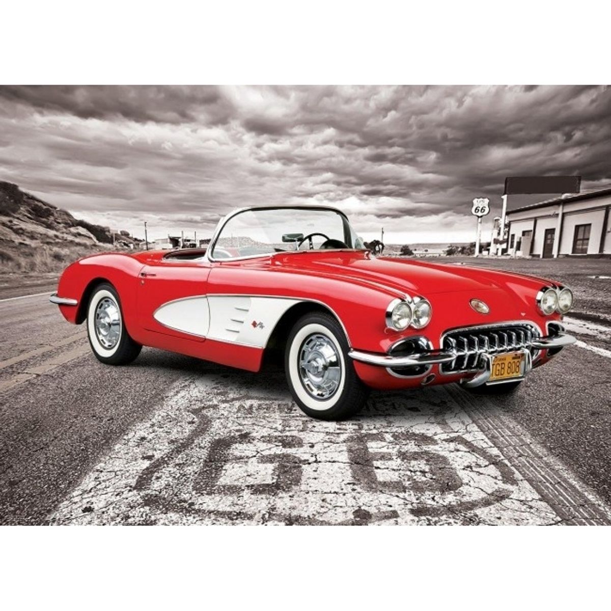 EUROGRAPHICS - EUROGRAPHICS 6000-0665 1959 CORVETTE ROUTE 66 PUZZLE 1000