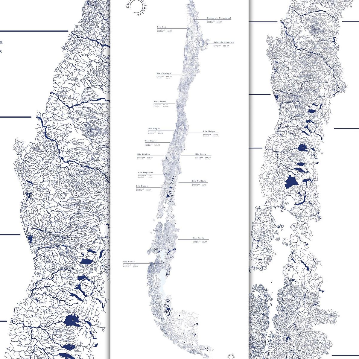MAPPIN - Mapa Hidrográfico de Chile - Lámina