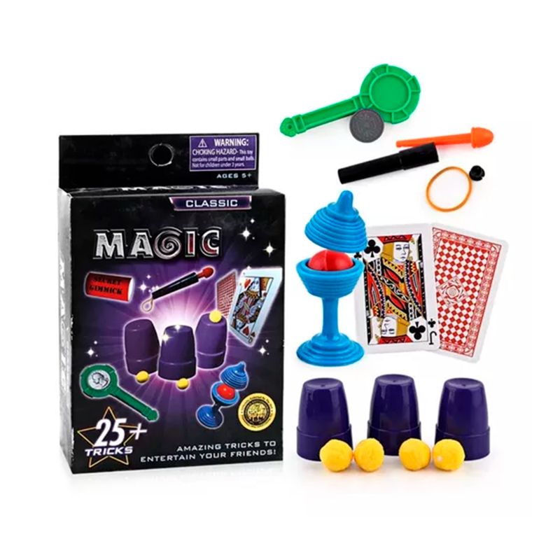 GENERICO - Set De Magia 25 Trucos Aprendisaje Para Niños