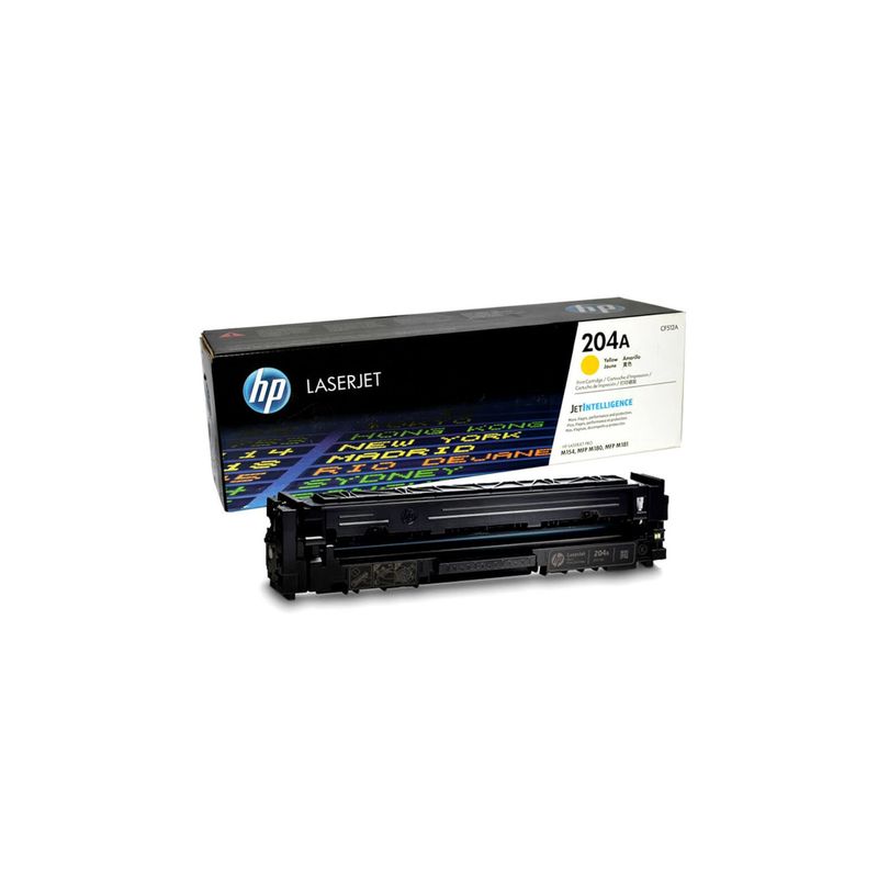 HP - Cartucho Tóner HP 204A Amarillo 900 pag LaserJet Original HP