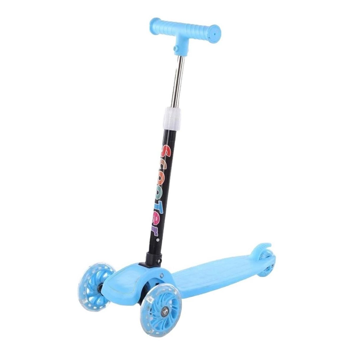 GLOBAL LATIN GROUP - Scooter Monopatin Plegable Con Ruedas Led Para Niños - Azul