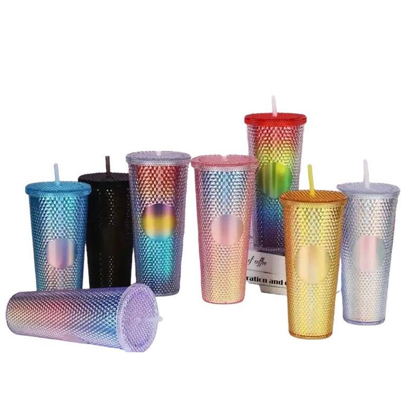 GENERICO - Vaso Termico FrioCaliente Con Bombilla Estilo Starbucks