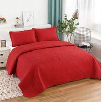 Quilt de Verano 2 plazas. Color Rojo