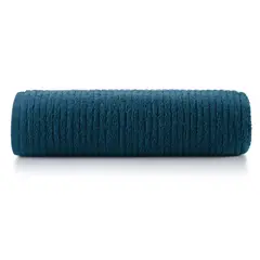 DECOMONDO - Toalla Rostro 50cm X 80cm Line Azul Naval 100 Algodón