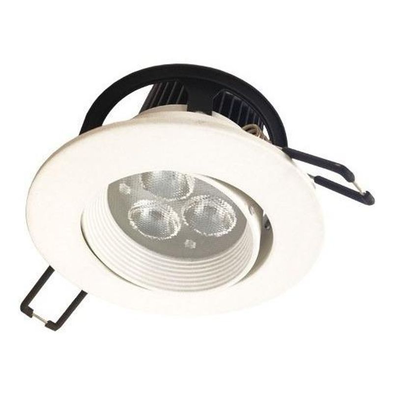 BP - Foco Embutido Basculante Negro Led La Concept C/driver - Blanco