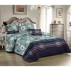 GENERICO - Cubrecama o colcha tipo Quilts de verano 2 plaza