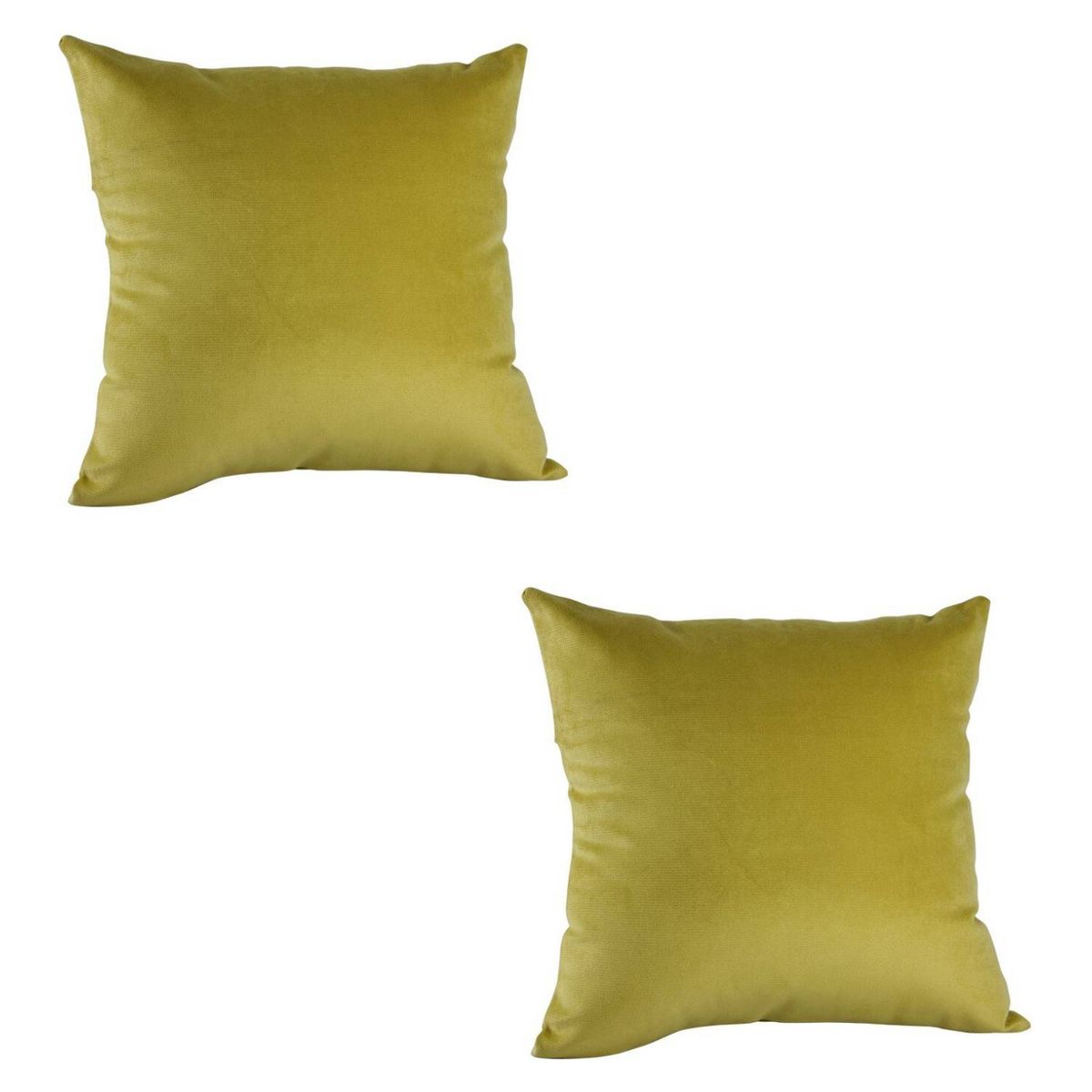 MASEL - Set 2 cojines felpa pistacho 40x40