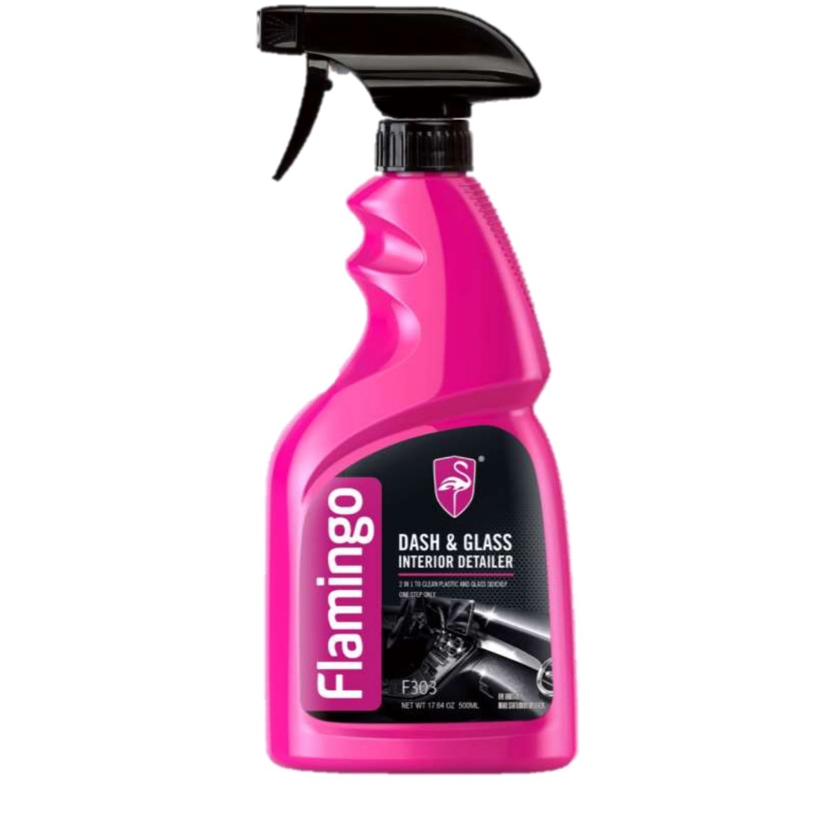 FLAMINGOS - Detallador De Interior Plástico Y Vidrio 500ml Flamingochile