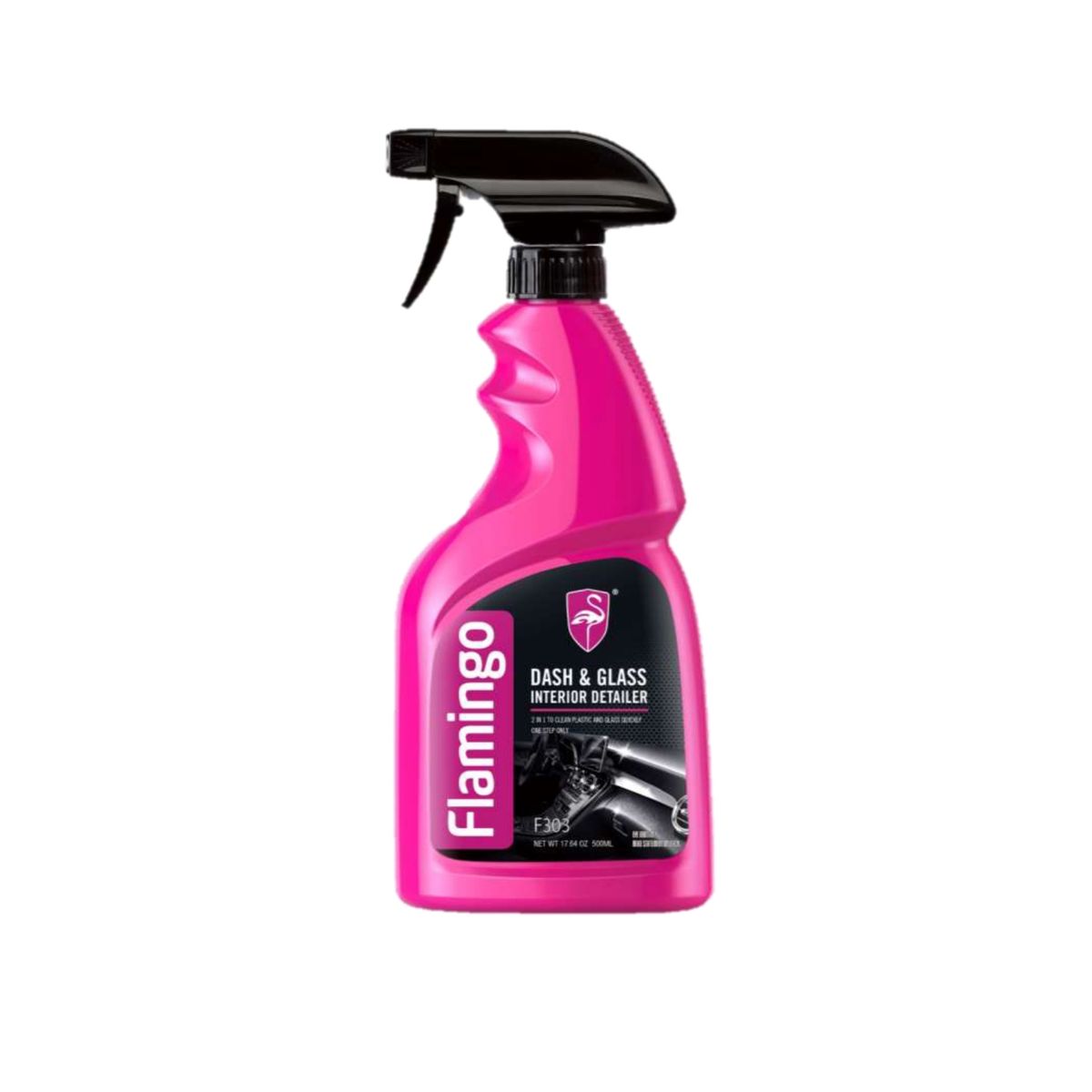 FLAMINGOS - Detallador De Interior Plástico Y Vidrio 500ml Flamingochile