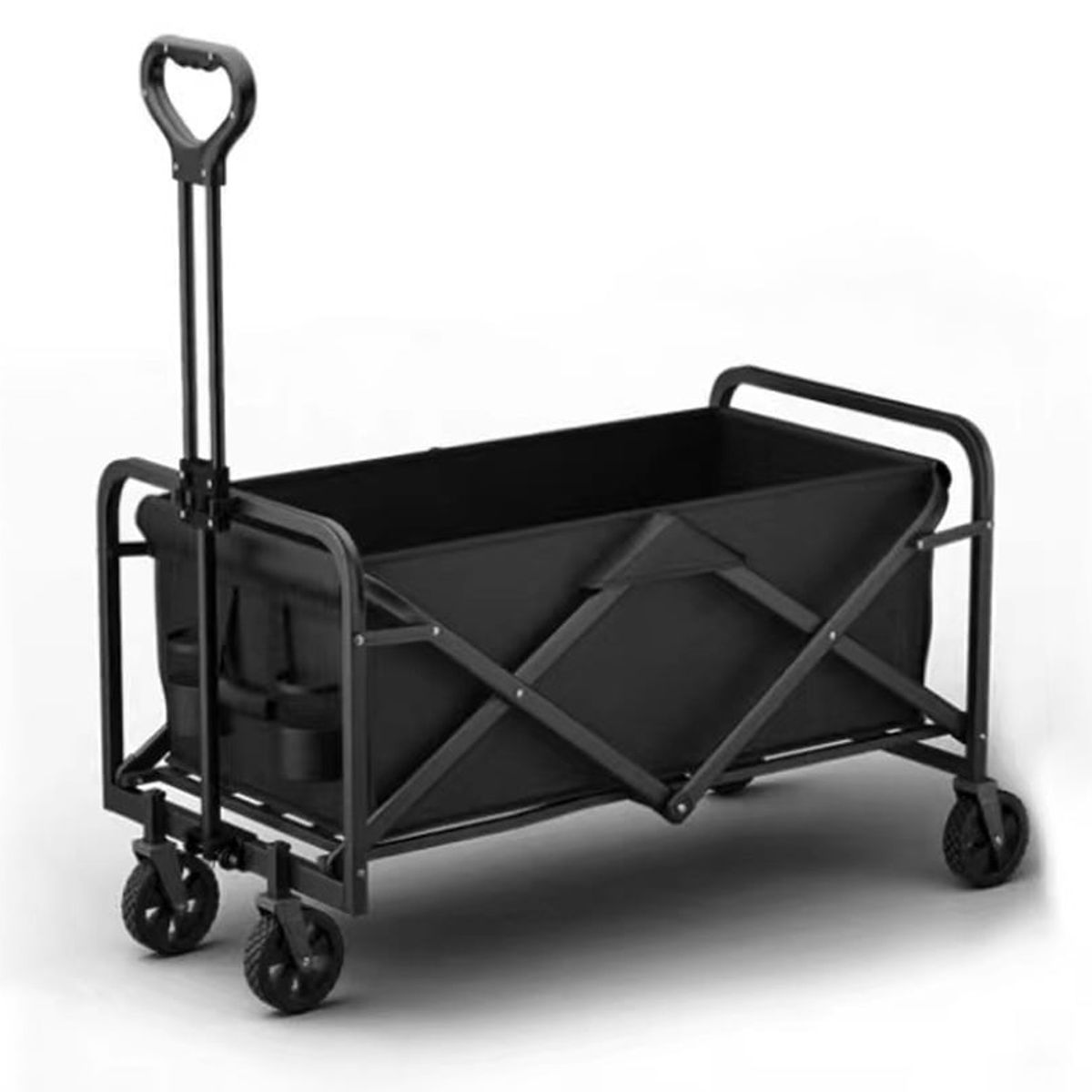 AIZO - NegroCarritoPara Compras Plegable Ideal Para El Camping200kg