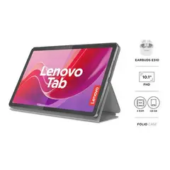 LENOVO - Tablet Tab 101 FHD 4GB 128GB WiFi Octa Core Android Luna Grey + Funda + Earbuds