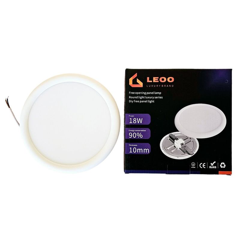 GENERICO - Foco Led Panel plano 18w Embutido Luz Fría Alta Potencia