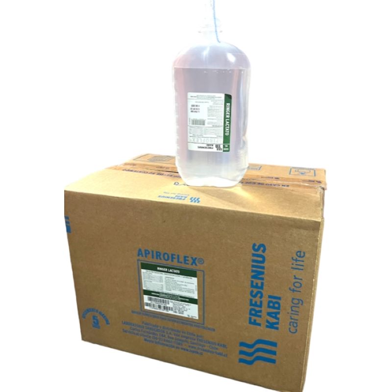GENERICO - SUERO  RINGUER LACTATO 1 LITRO FRESENIUS KABI  1 caja de  10 litros