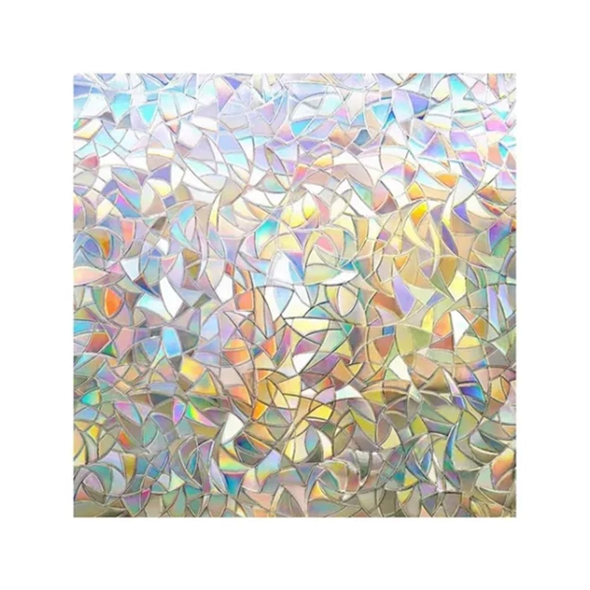 GENERICO - Rollo Ventana Adhesivo 2mtx45cm Prisma 3d Privacidad Uv