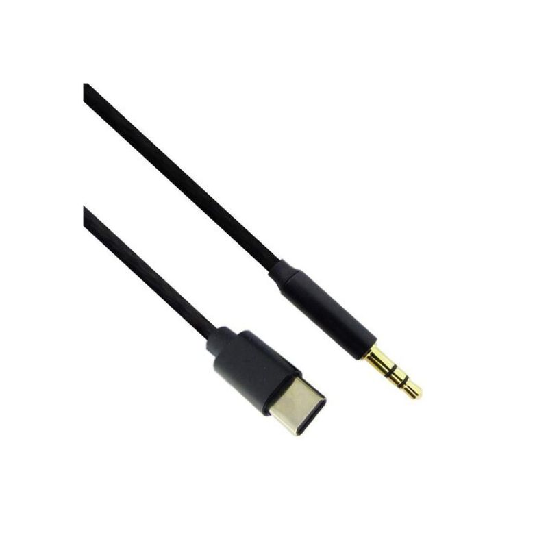 PHILCO - Cable De Audio Auxiliar USB C A Jack 3.5 1Mt Negro 21352 Philco