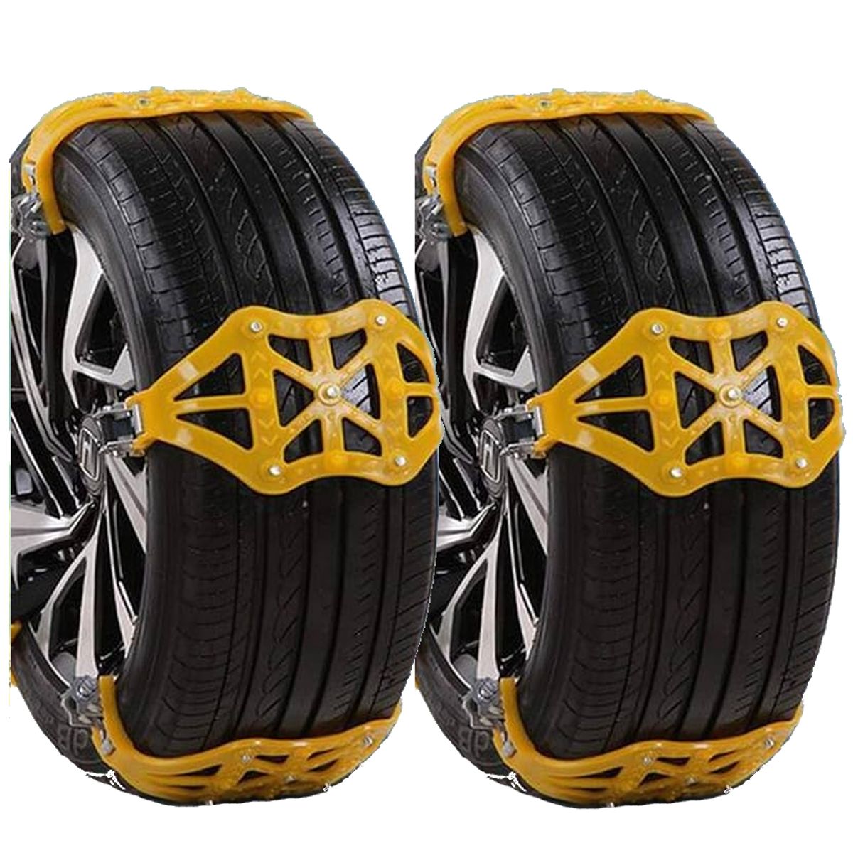 GENERICO - x8 Cadenas Para Nieve Medidas AJUSTABLES Auto Suv Karvas