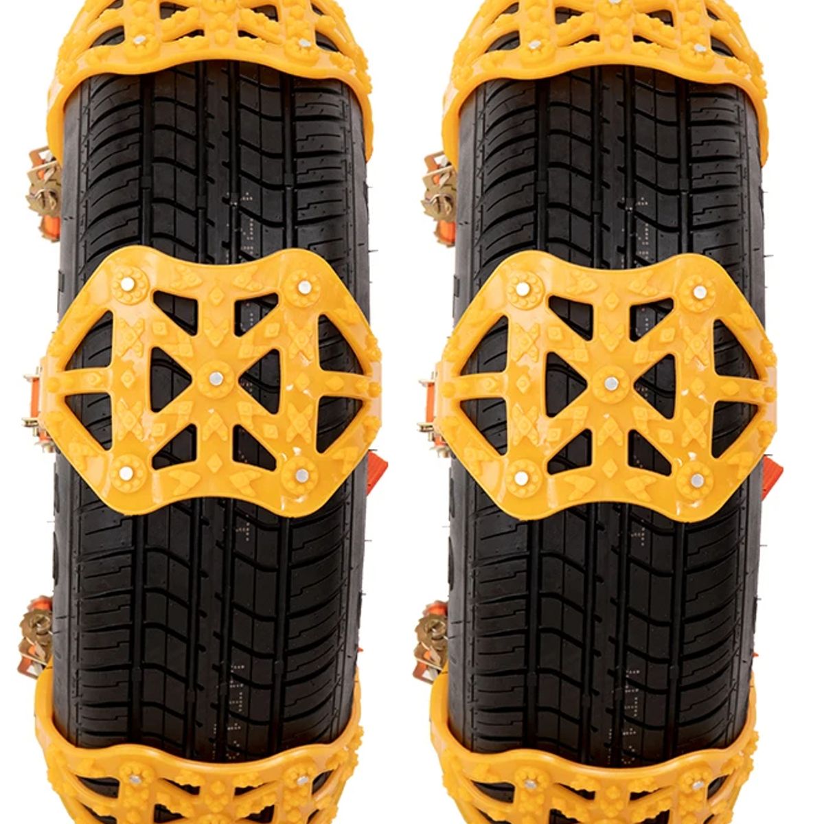 GENERICO - x8 Cadenas Para Nieve Medidas AJUSTABLES Auto Suv Karvas