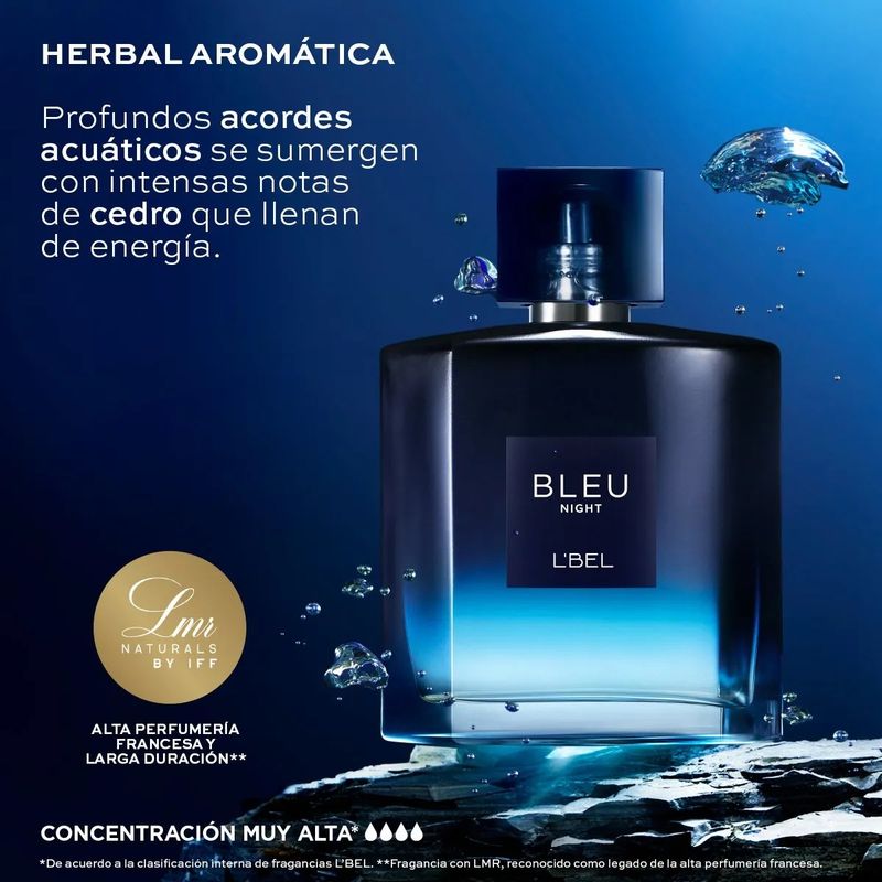 GENERICO - Perfume Hombre Bleu Night Lbel 100 ml
