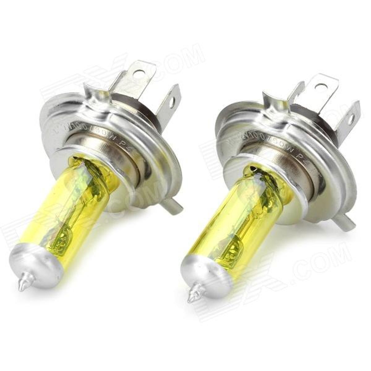 GENERICO - Par De Ampolletas Halogenas Amarillas H4 Corta Niebla Karvas