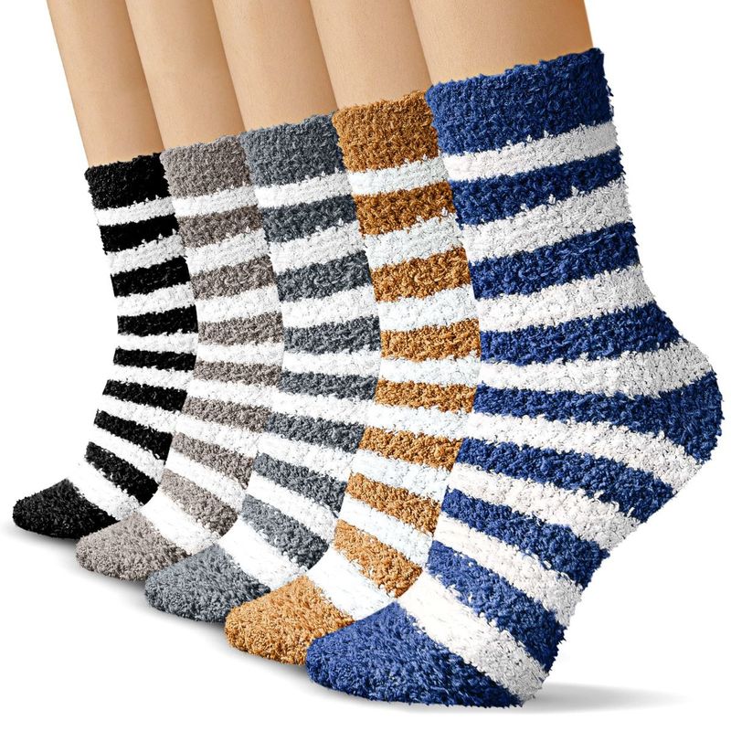 EVERSO - Pack 12 Pares Calcetine Toalla Polar Grueso Para Hombre