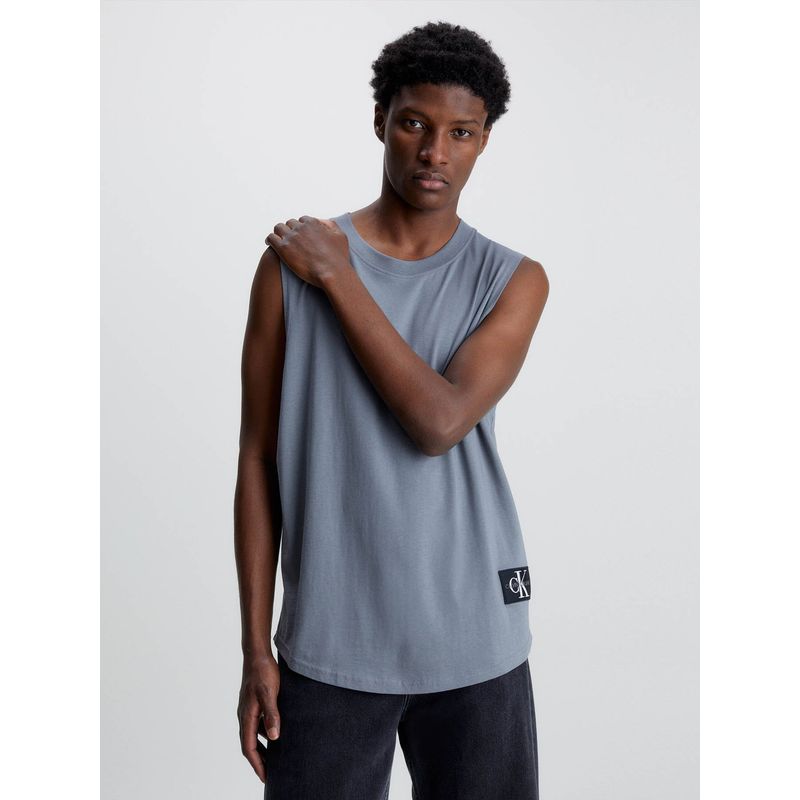 CALVIN KLEIN - Camiseta de tirantes de algodón orgánico Gris Calvin Klein