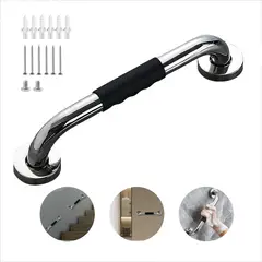 AIZO - 50cm Barra Agarre Inoxidable Baño Con Silicona Antideslizante 50cm